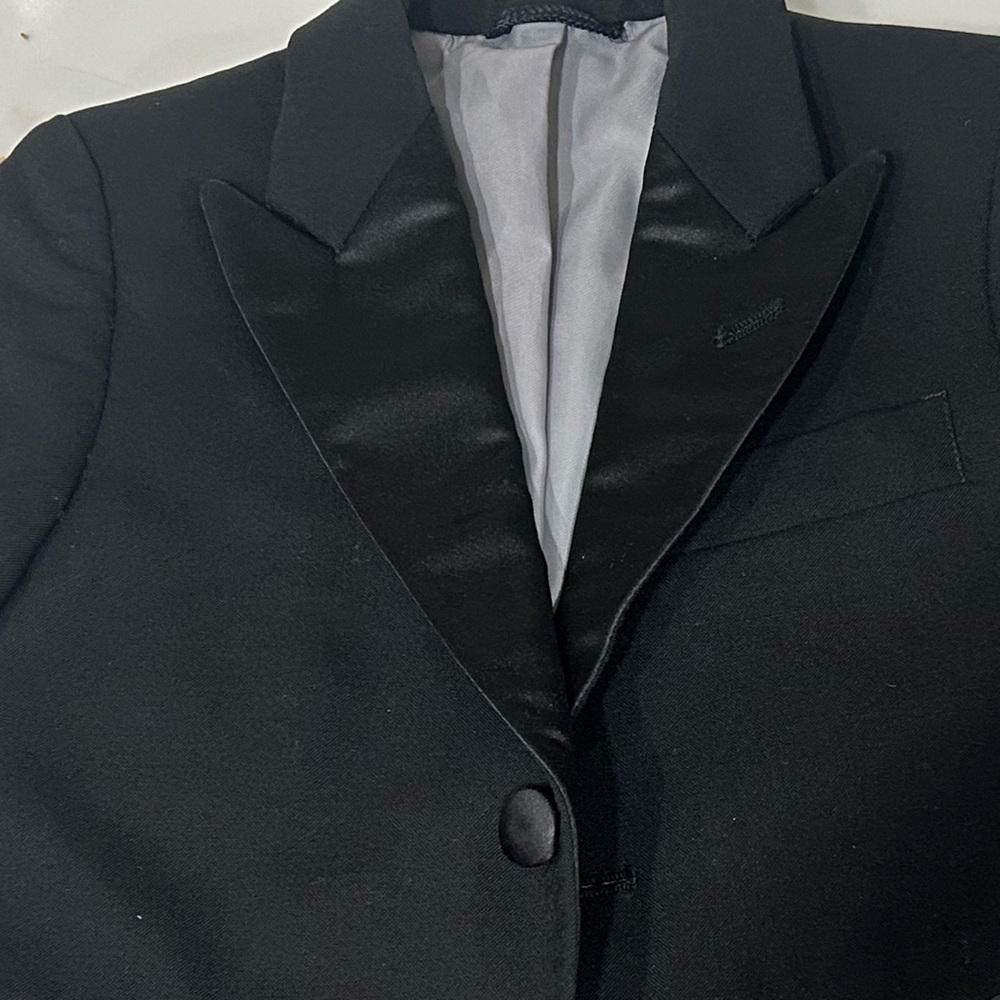 Dior Black Jacket with Satin Detail 5T